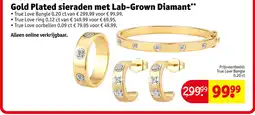 Kruidvat Gold plated sieraden met lab-grown diamant aanbieding