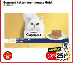 Kruidvat Gourmet kattenvoer mousse gold aanbieding