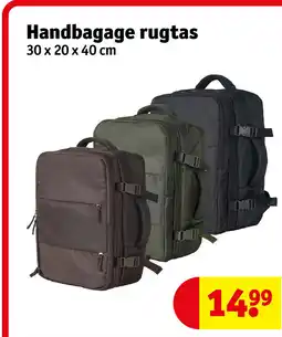 Kruidvat Handbagage rugtas aanbieding
