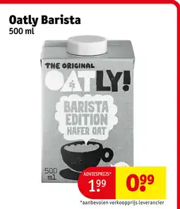 Kruidvat Oatly barista aanbieding