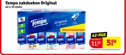 Kruidvat Tempo zakdoeken original aanbieding