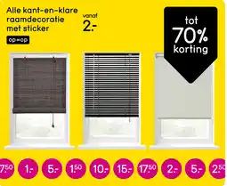 Leen Bakker Alle Kant-en-Klare Raamdecoratie met Sticker aanbieding