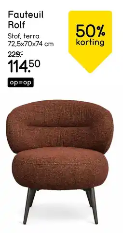 Leen Bakker Fauteuil Rolf aanbieding