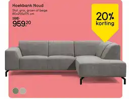 Leen Bakker Hoekbank Noud aanbieding