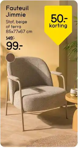 Leen Bakker Fauteuil Jimmie aanbieding