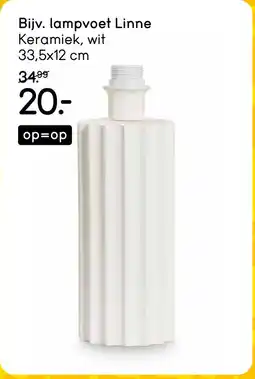 Leen Bakker Lampvoet Linne aanbieding