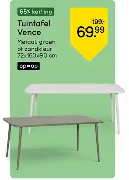 Leen Bakker Tuintafel Vence aanbieding
