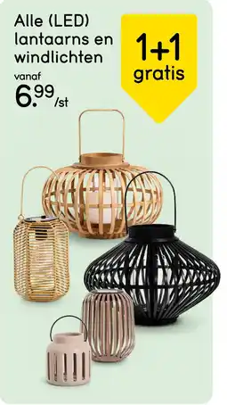 Leen Bakker Alle (LED) Lantaarns en Windlichten aanbieding