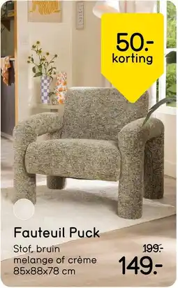 Leen Bakker Fauteuil Puck aanbieding