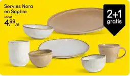 Leen Bakker Servies Nora en Sophie aanbieding