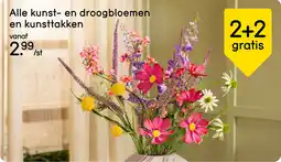Leen Bakker Alle Kunst- en Droogbloemen en Kunsttakken aanbieding