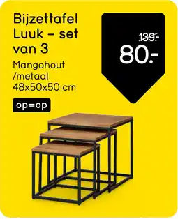 Leen Bakker Bijzettafel Luuk - set van 3 aanbieding