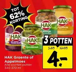 Vomar Voordeelmarkt HAK Groente of Appelmoes aanbieding