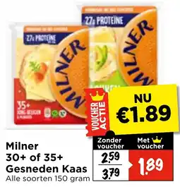 Vomar Voordeelmarkt Milner Gesneden Kaas aanbieding