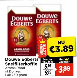 Vomar Voordeelmarkt Douwe Egberts Snelfilterkoffie aanbieding