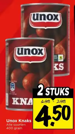 Vomar Voordeelmarkt Unox Knaks aanbieding