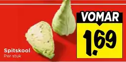 Vomar Voordeelmarkt Spitskool aanbieding