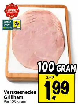 Vomar Voordeelmarkt Versgesneden Grillham aanbieding