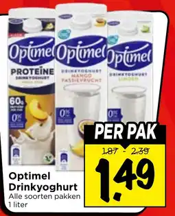 Vomar Voordeelmarkt Optimel Drinkyoghurt aanbieding