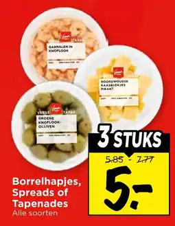 Vomar Voordeelmarkt Alle Borrelhapjes, Spreads of Tapenades aanbieding