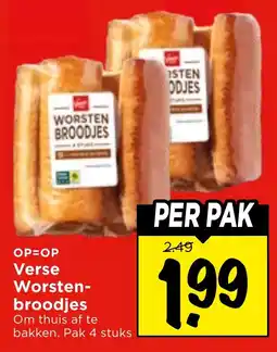 Vomar Voordeelmarkt Verse Worsten-broodjes aanbieding