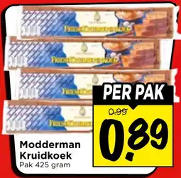 Vomar Voordeelmarkt Modderman Kruidkoek aanbieding