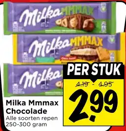 Vomar Voordeelmarkt Milka Mmmax Chocolade aanbieding