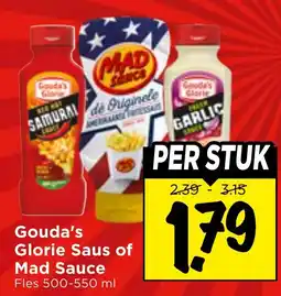 Vomar Voordeelmarkt Gouda's Glorie Saus of Mad Sauce aanbieding