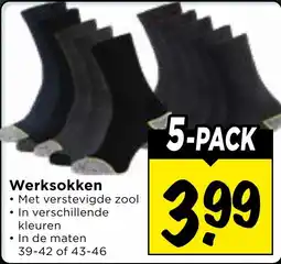 Vomar Voordeelmarkt Werksokken aanbieding