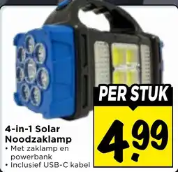 Vomar Voordeelmarkt 4-in-1 Solar Noodzaklamp aanbieding
