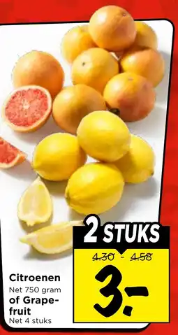 Vomar Voordeelmarkt Citroenen of Grapefruit aanbieding