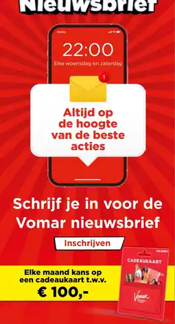 Vomar Voordeelmarkt Cadeaukaart aanbieding