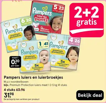 Etos Pampers luiers en luierbroekjes aanbieding