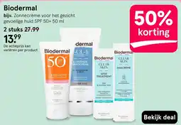 Etos Biodermal zonnecrème voor het gezicht aanbieding