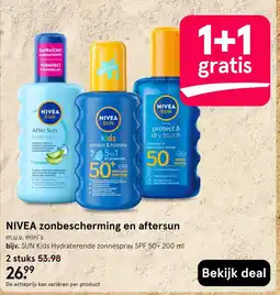 Etos NIVEA zonbescherming en aftersun aanbieding