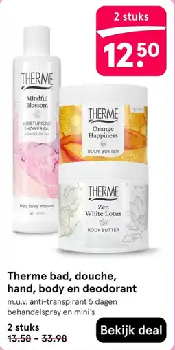 Etos Therme bad, douche, hand, body en deodorant aanbieding