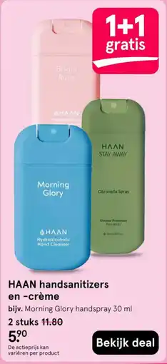 Etos HAAN handsanitizers en -crème aanbieding