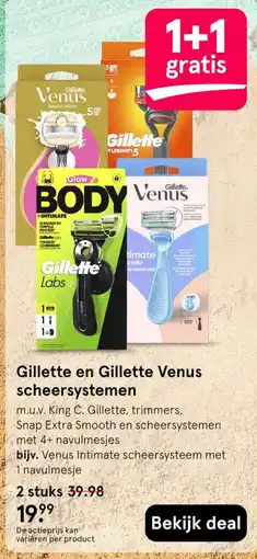 Etos Gillette en Gillette Venus scheersystemen aanbieding