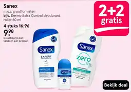 Etos Sanex Dermo Extra Control deodorant roller 50 ml aanbieding