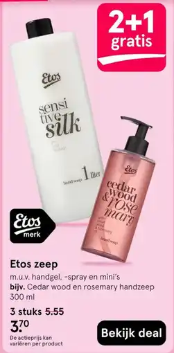Etos Etos zeep aanbieding