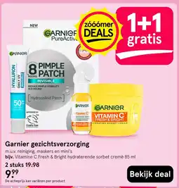 Etos Garnier gezichtsverzorging aanbieding
