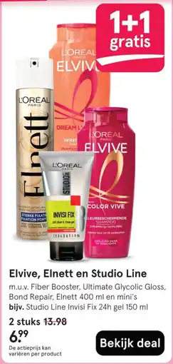 Etos L'Oréal Paris Elvive, Elnett en Studio Line aanbieding