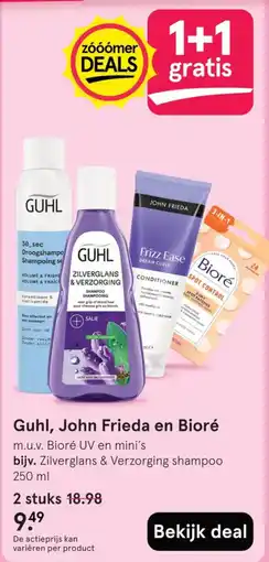 Etos Guhl, John Frieda en Bioré aanbieding