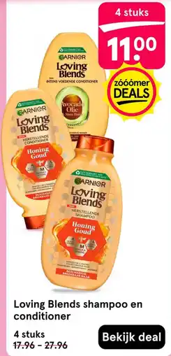 Etos Garnier Loving Blends shampoo en conditioner aanbieding