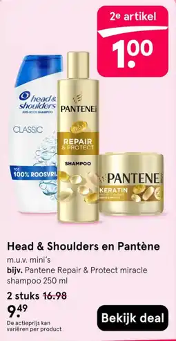 Etos Head & Shoulders en Pantene aanbieding