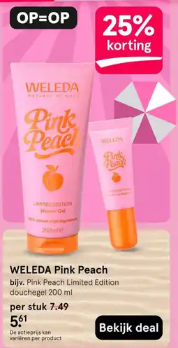 Etos weleda pink peach aanbieding