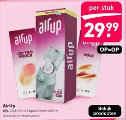 Etos airup click bottle lagoon green 600 ml aanbieding