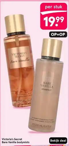 Etos Victoria's Secret Bare Vanilla bodymists aanbieding