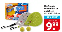 Hoogvliet Nerf Super Soaker Duo of Padel Set aanbieding