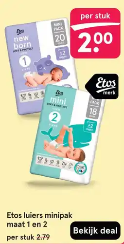 Etos Etos luiers minipak aanbieding